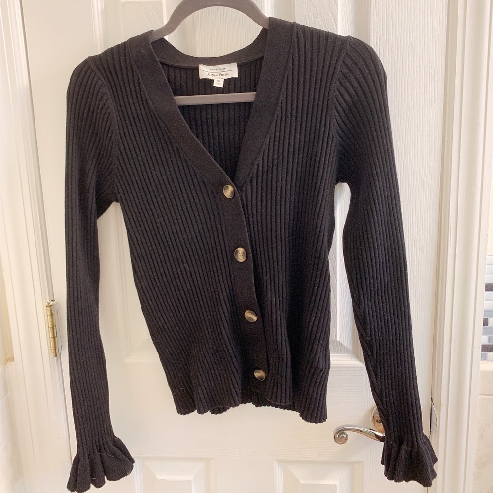 &Other Stories Classy Black Knit Cardigan